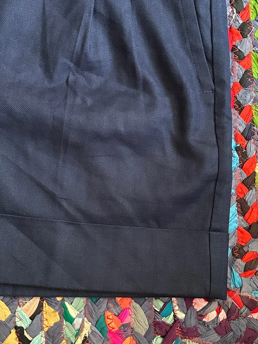 NWT J.Crew Remi Shorts Navy Blue Cuffed Stretch Linen Blend Womens Sz 12 Preppy